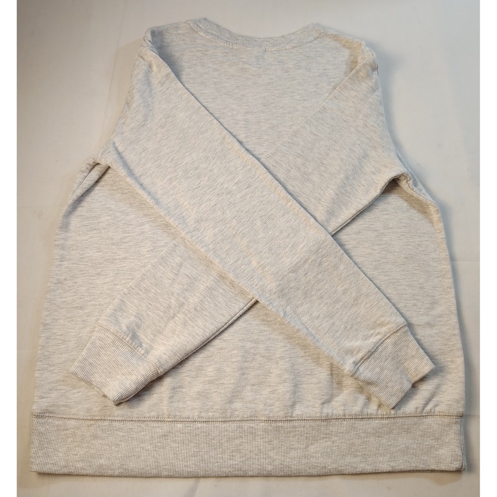 Stars Above Beautifully Soft Fleece Crewneck Sweatshirt Gray Womens Loungewear S - Picture 7 of 8